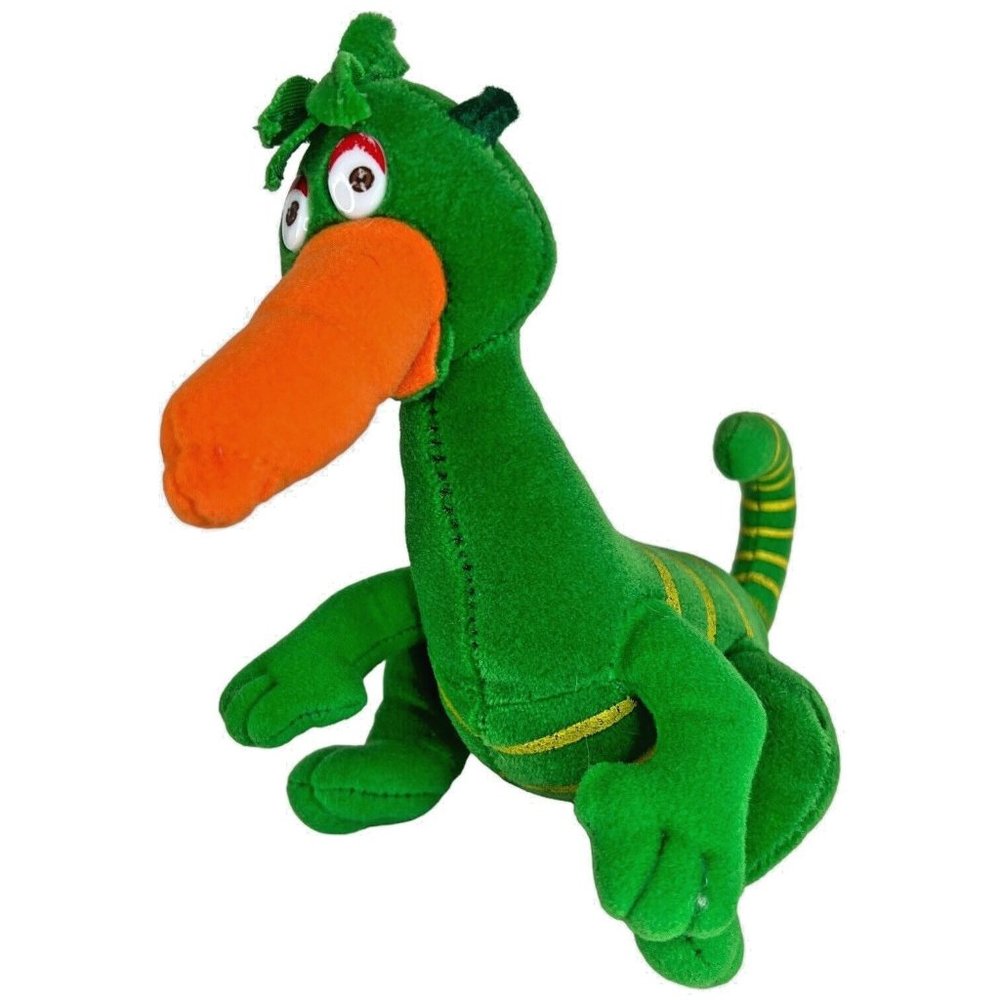 Chartwells Green Striped Vegetarius Plush Stuffed Animal‎ Toy Carrot Nose VTG